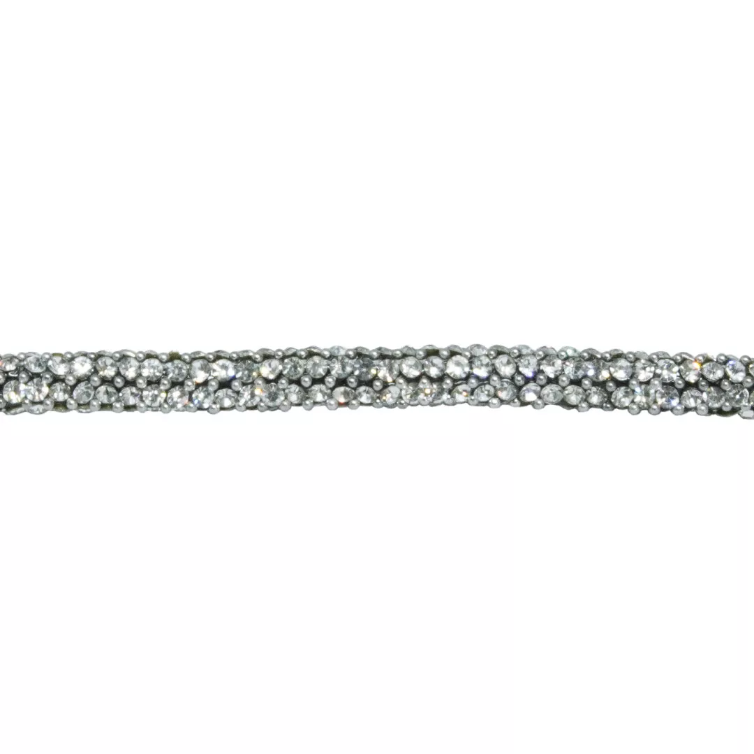 Cordão de Strass Infinity 360º (6mm) - Cristal | BM Strass