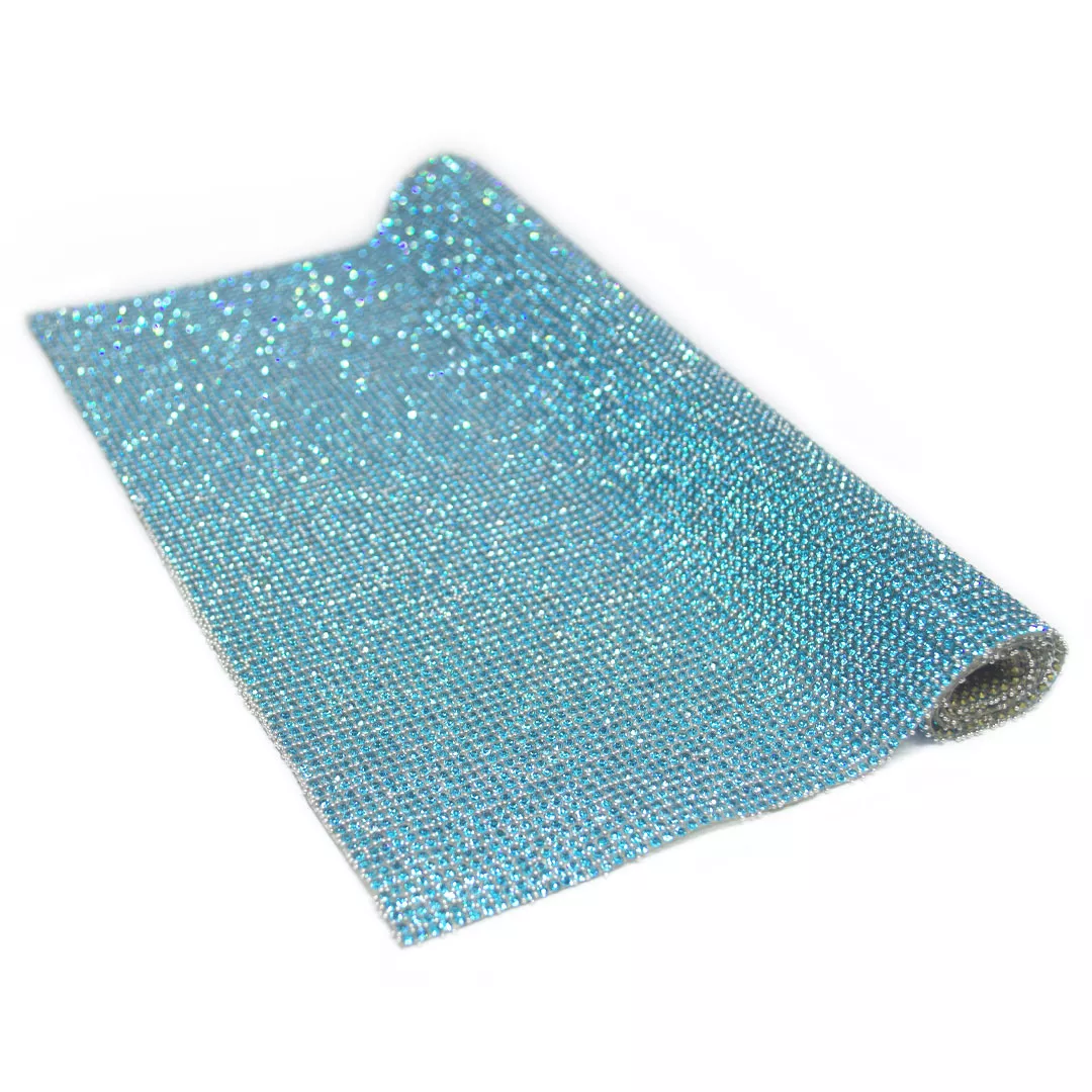 Mini Manta De Strass Infinity 23x40cm - Acquamarine | BM Strass
