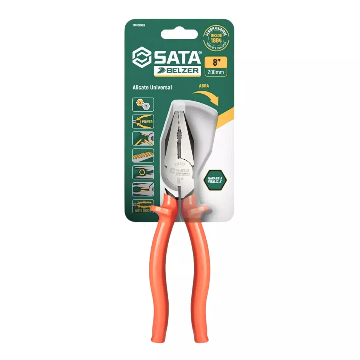 Alicate Universal Belzer Para Eletricista 8 | Broketto Materiais