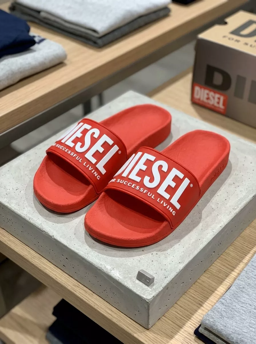 Chinelo Slide Diesel Vermelho | LOJA VIPIX