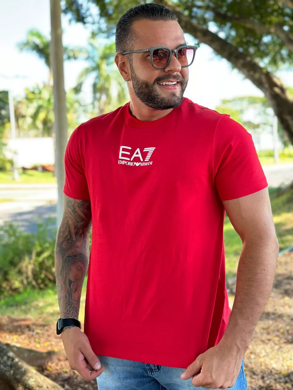 Camiseta Armani Vermelho | LOJA VIPIX
