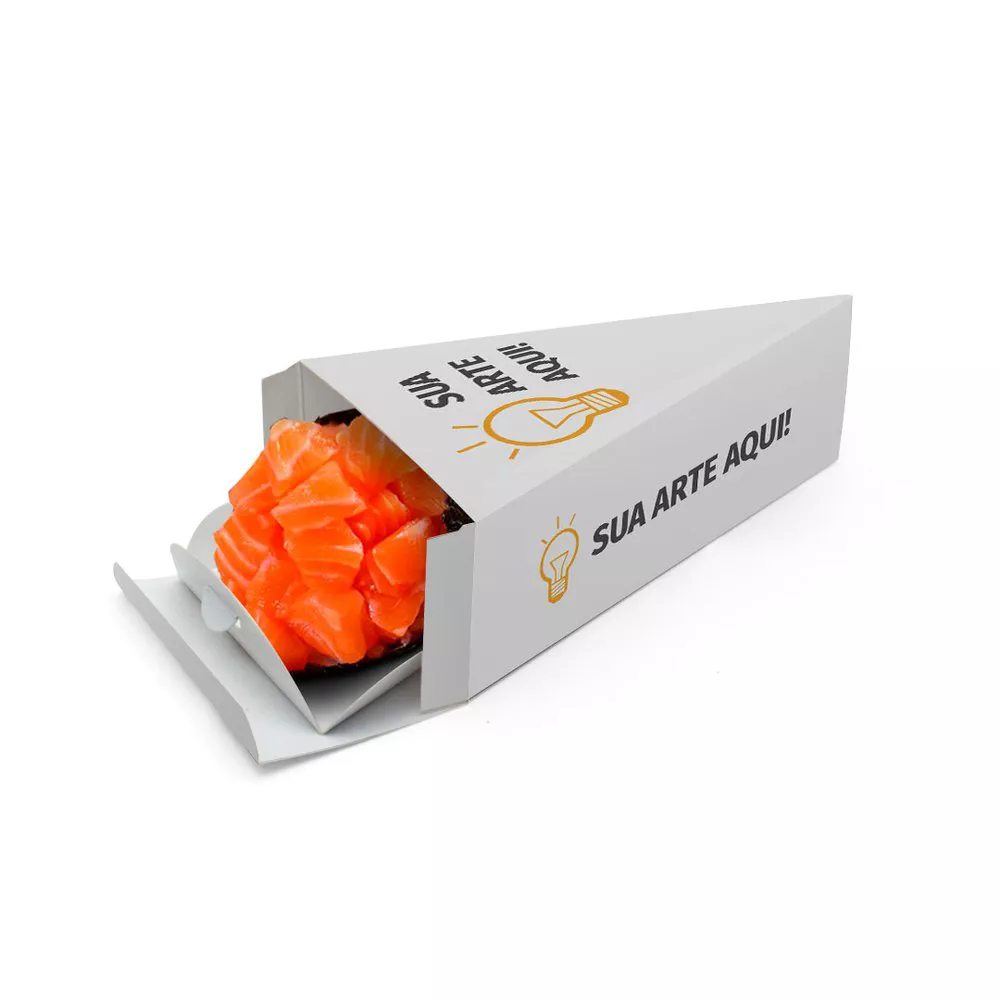 EMBALAGEM BOX TEMAKI COM BERÇO COMIDA JAPONESA PERSONALIZADA - 50