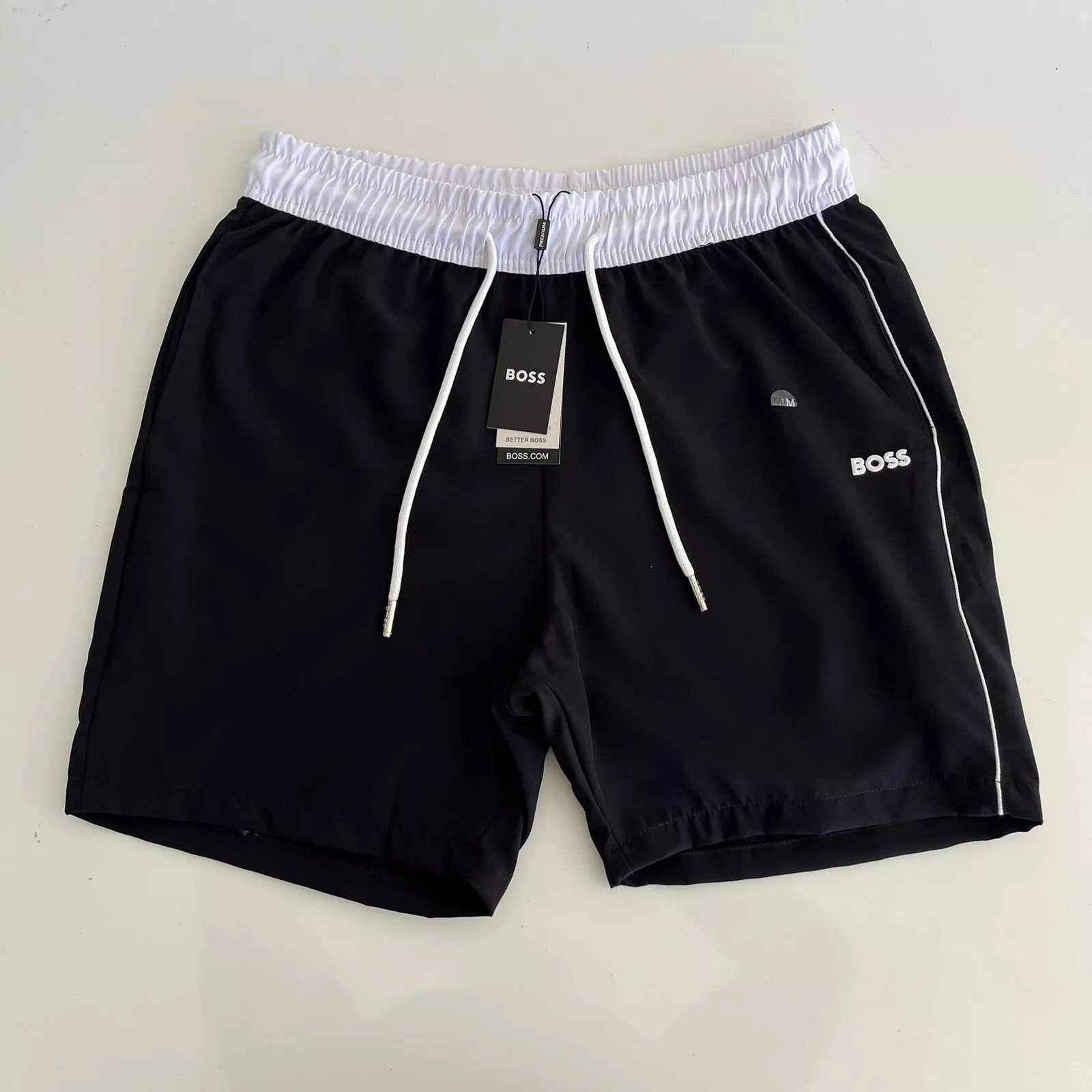 Bermuda Tactel Poliamida HB Elastano - Preto | Atacado Porto Alegre