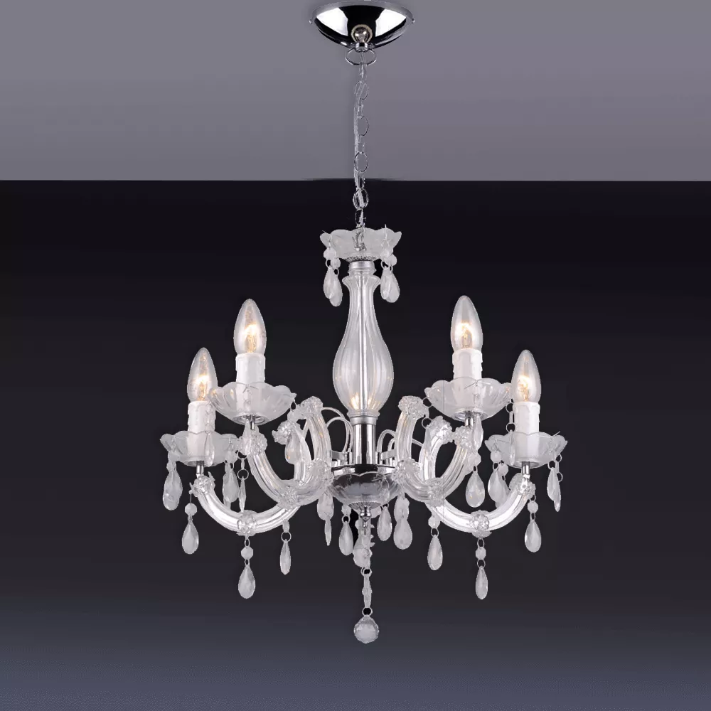 LUSTRE TREVISO P/5 Lâmpadas E - 14 | Casa Anzai