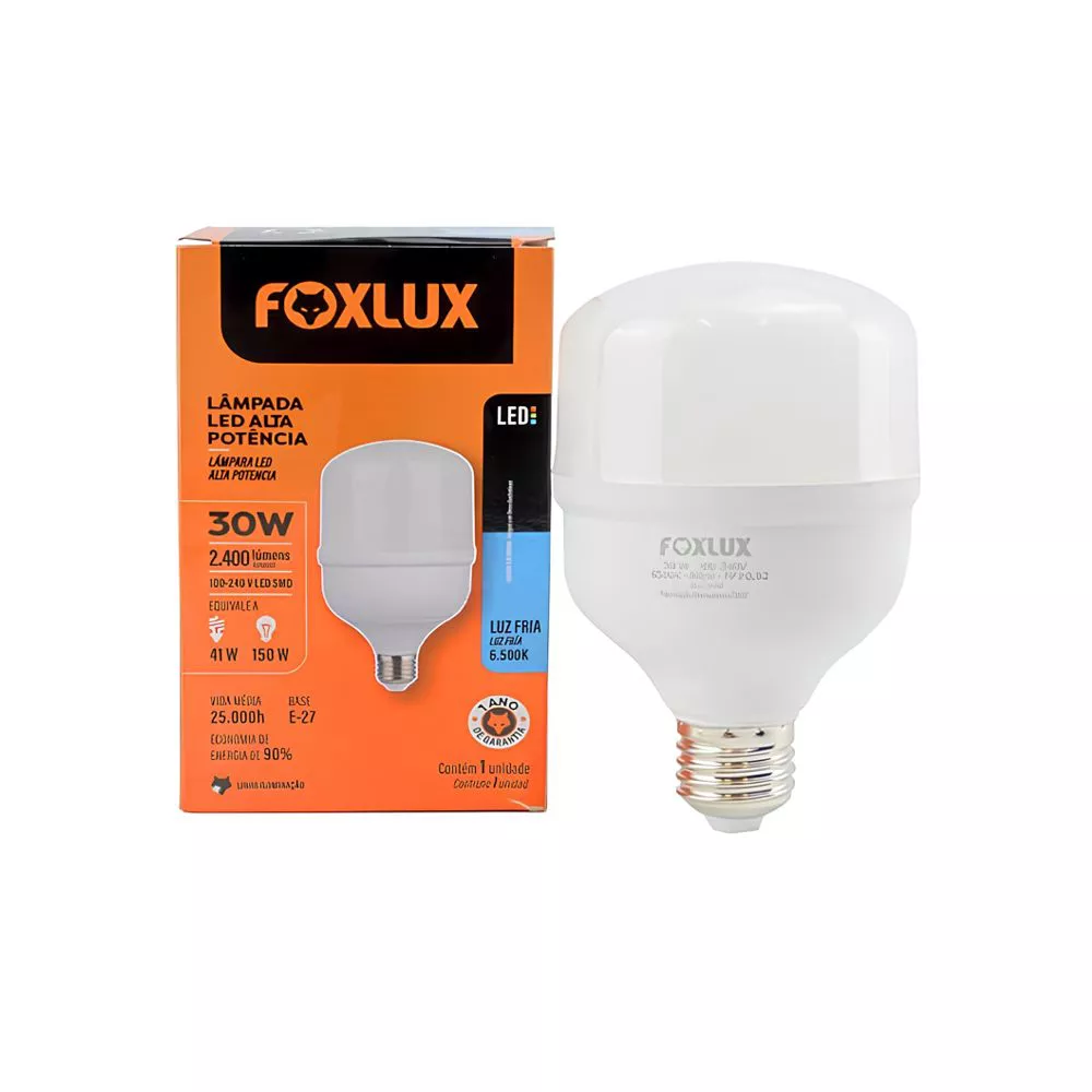 Lâmpada LED Alta Potência 62W (Luz Branca) | Casa Anzai