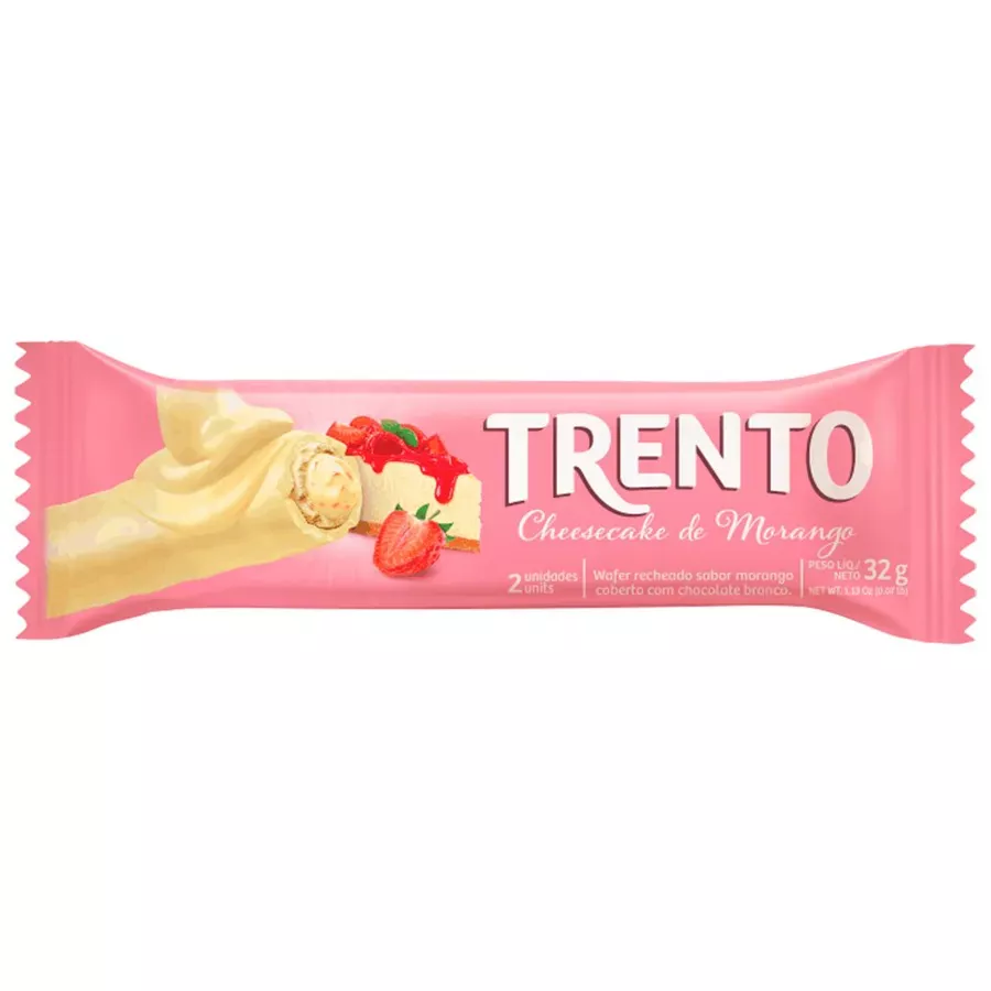 WAFER TRENTO CHEE.MORANGO 32G