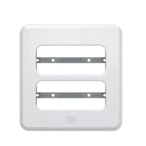PLACA EMBUTIR MOVEIS E PEDRAS 2 POS 60MM BRANCO COMPOSÉ | Comercial Leal