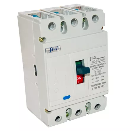 DISJUNTOR CAIXA MOLDADA DJM1 TRIPOLAR 250A JNG | Comercial Leal