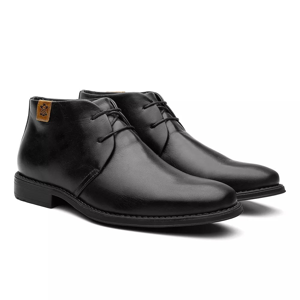 Botina Conforto Eurotex Floater Preto de Amarrar - Linha Confort Prime ...