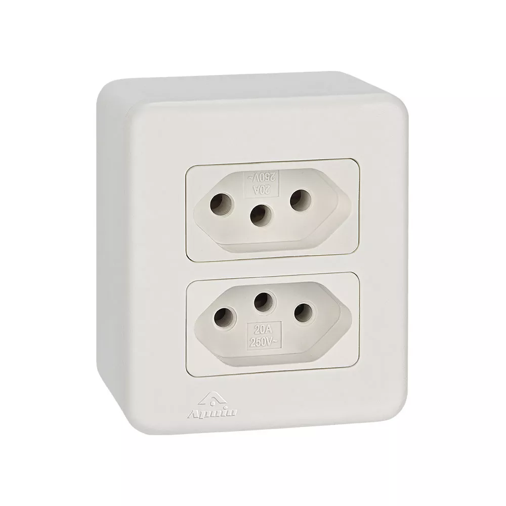 TOMADA PAD MOD PLACA + CAIXA BR XBC1017 APOIO | Couto Materiais