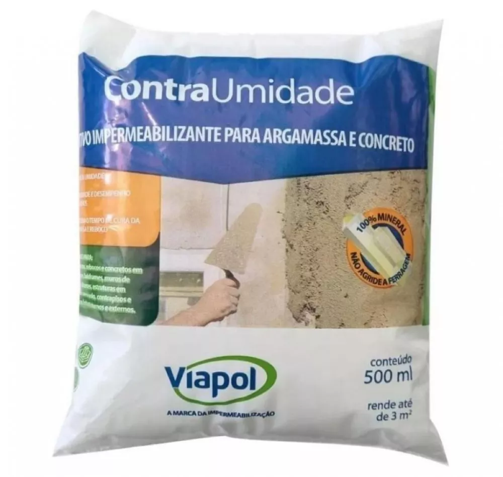 ADITIVO IMPERMEABILIZANTE BRANCO 0,5L CONTRA UMIDADE VIAPOL | Degraus ...