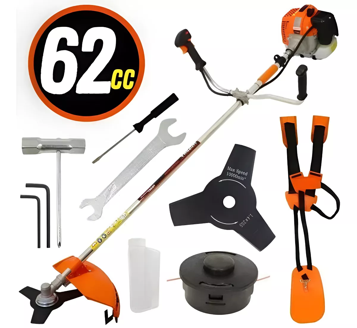 VULCAN TRENT ROCADEIRA LATERAL GASOLINA 2T 62cc 3HP PROFISSIONAL