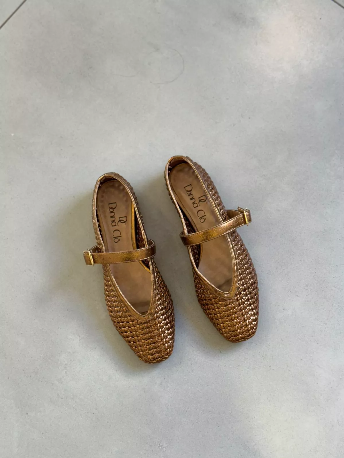 SAPATILHA RAFIA BRONZE