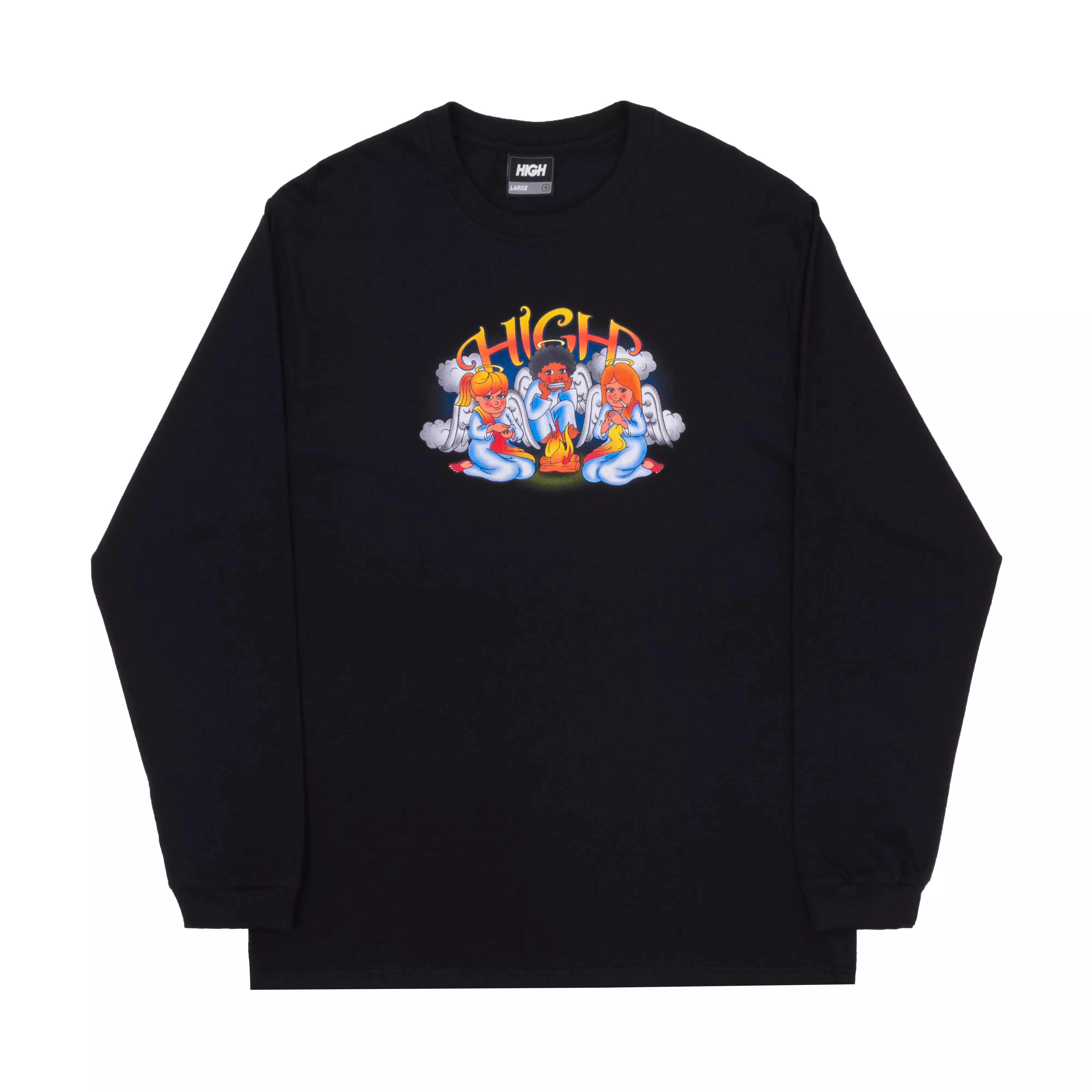 raw3erry×dpopworld ANGELS L/S shirts M raw3erry×dpopworld ANGELS L