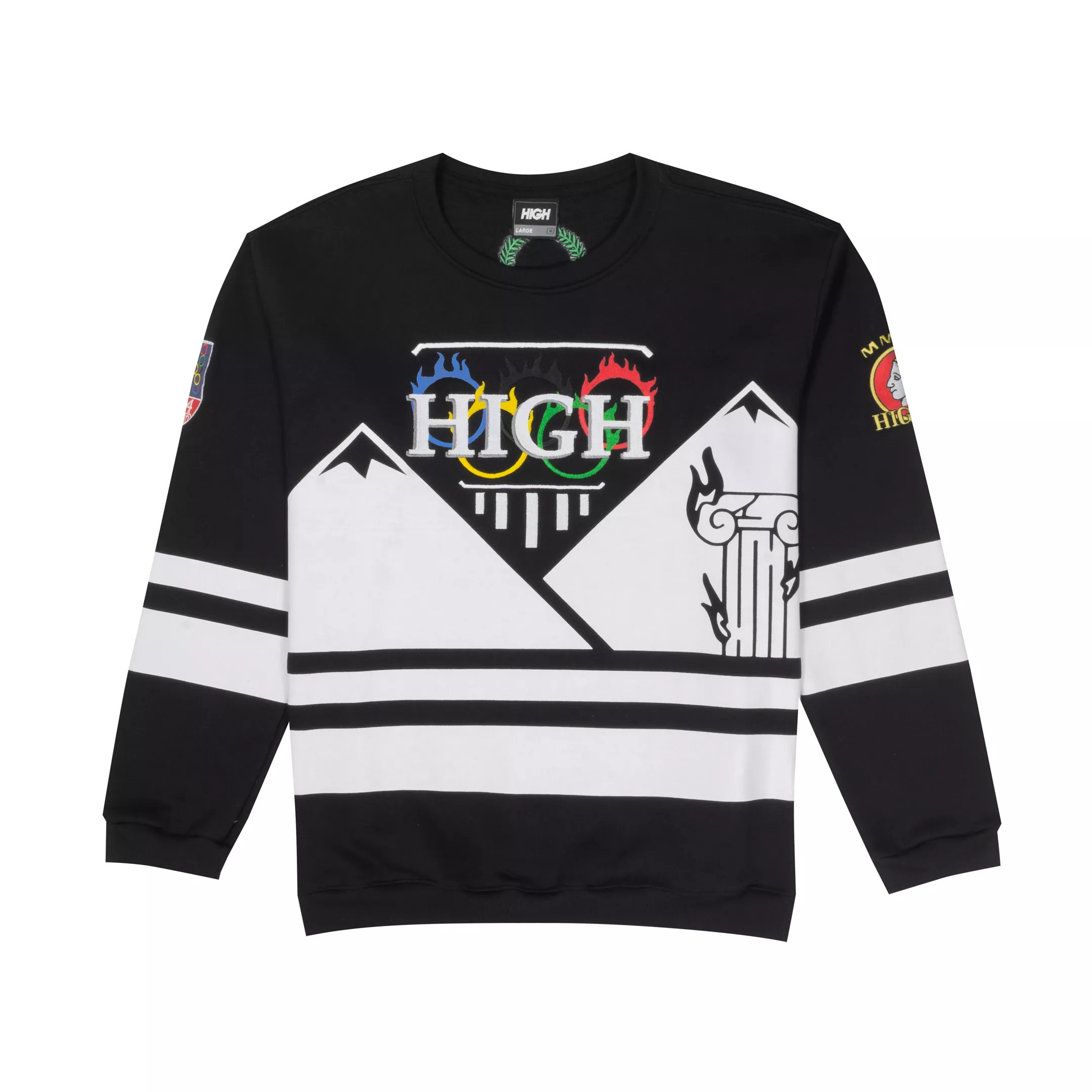 CrewNeck High Olympic Black | DREAMS SKATESHOP