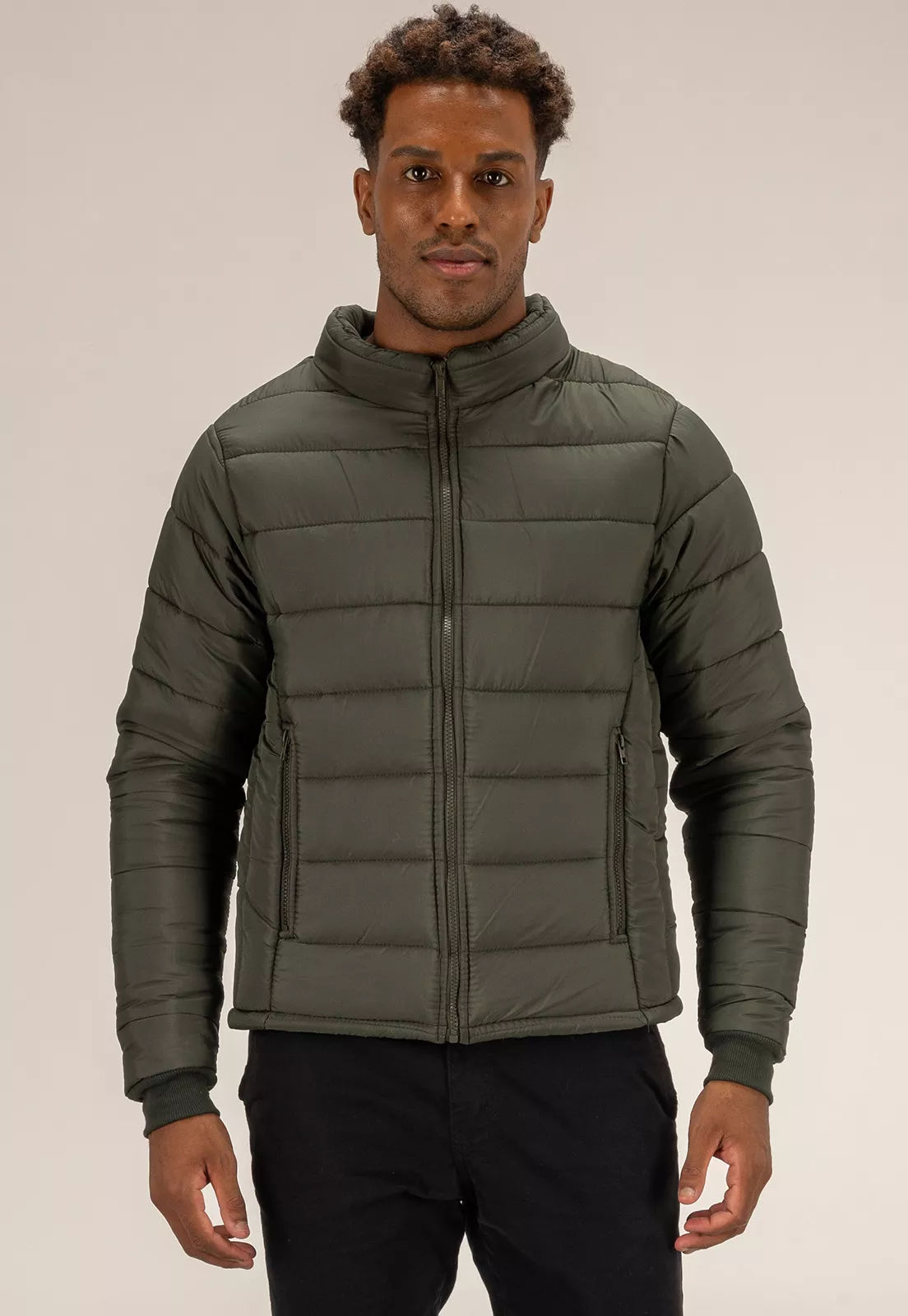 Jaqueta Puffer Masculina - Preta