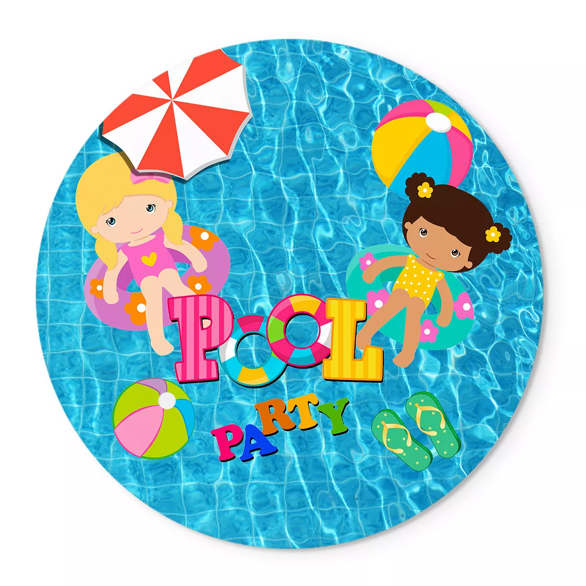 Painel Temático Pool Party Piscina Veste Fácil C/ Elástico | ESTAMPARIA NET