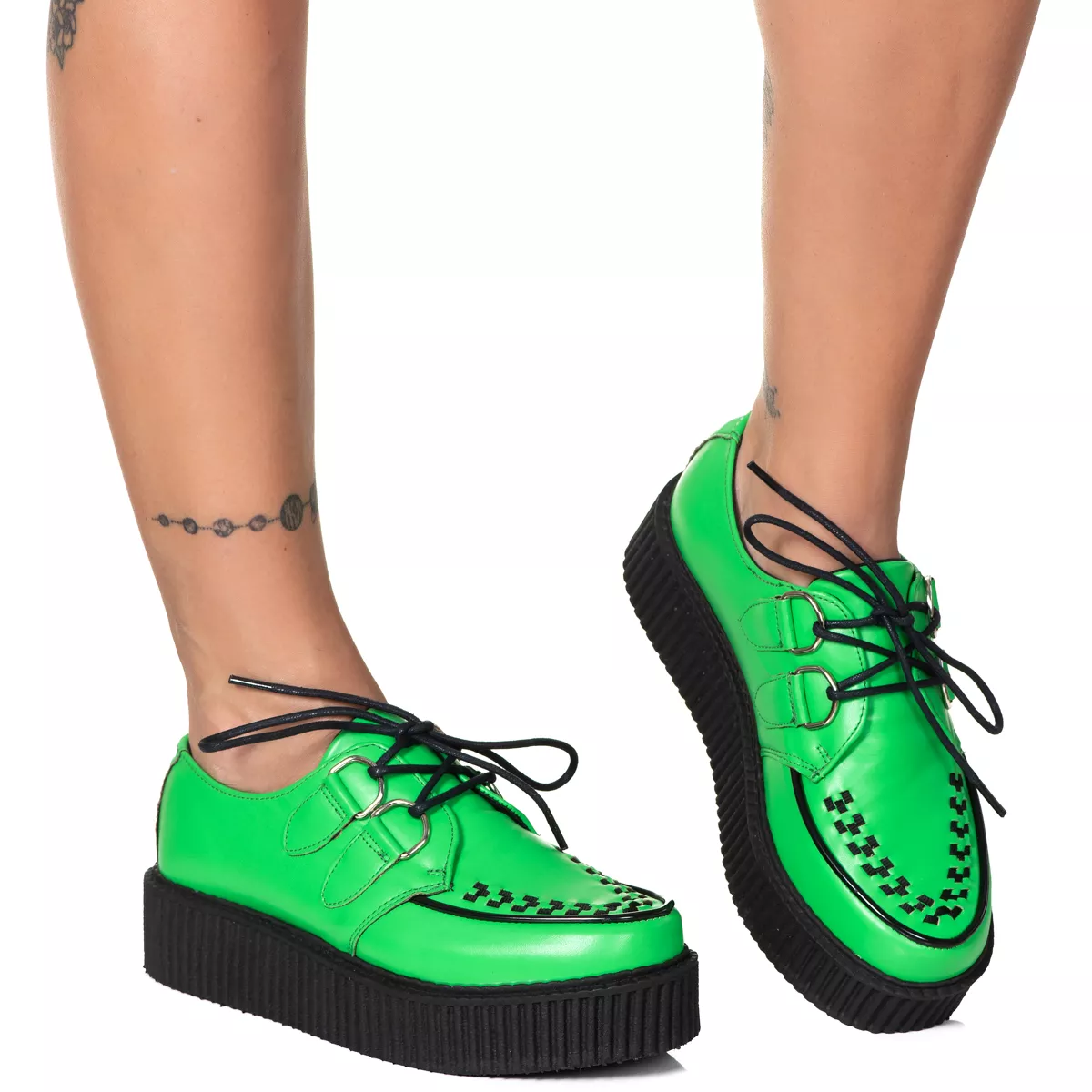 swagginboyzz サイズS Creeper Estilo Veggie Shoes Bandeira Sun Verde | ESTILO VEGGIE SHOES