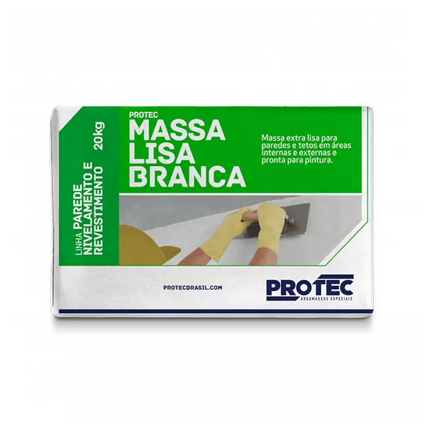 Massa Lisa Branca 20KG | FITZTINTAS
