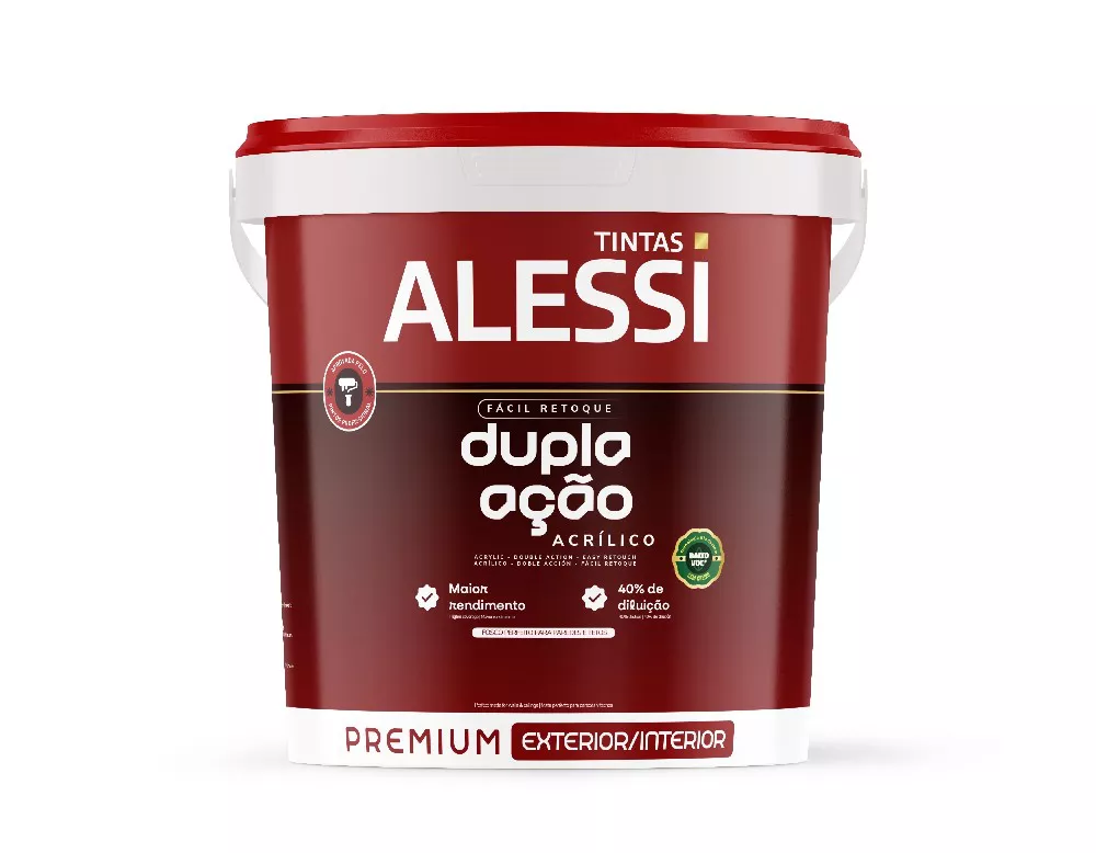 ALESSI ACRILICO PREMIUM FOSCO DUPLA ACAO BRANCO 18L | FITZTINTAS