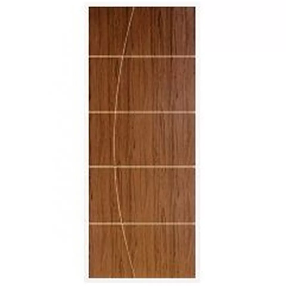 PORTA CT06 FRISADA HDF SUCUPIRA 210X60CM | FLUZÃO CONSTRUÇÃO