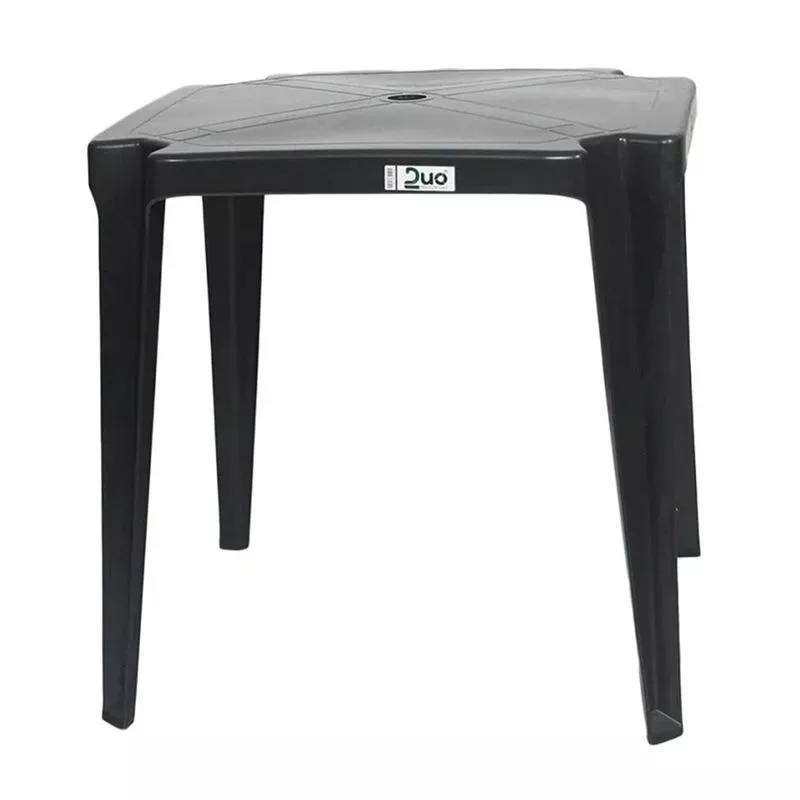 MESA PRETA DUOPLASTIC 70X70 | FLUZÃO CONSTRUÇÃO