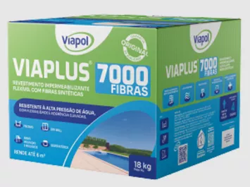 VIAPOL VIAPLUS 7000 FIBRAS CX 18KG | FLUZÃO CONSTRUÇÃO