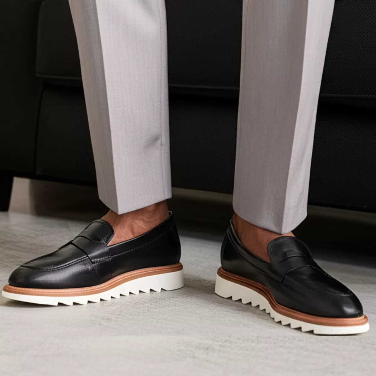 クラシック 181.SOLTISSIMO 4 Sapato Social Loafer Premium Masculino 2401 | Bigioni