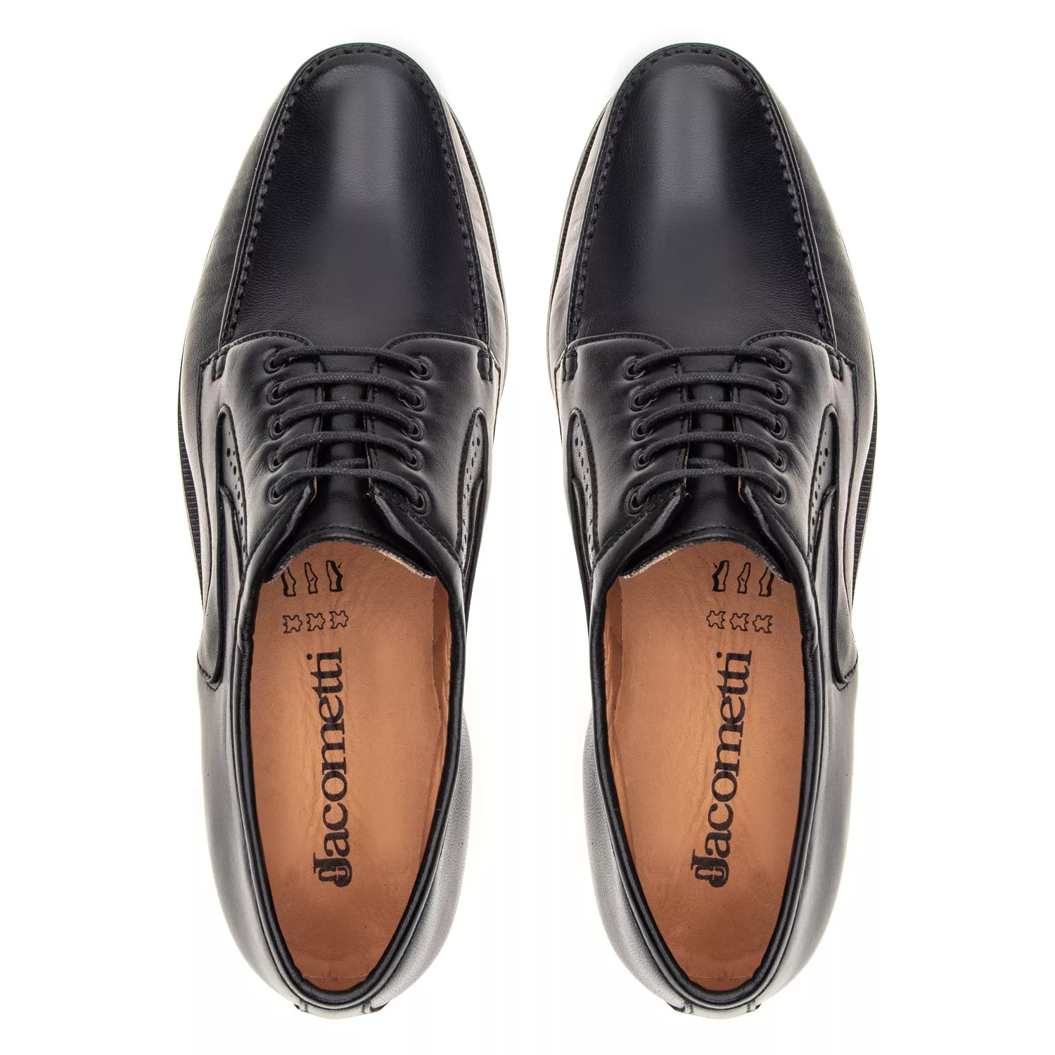 Clássico Mocassim Preto 085 Com cadarço