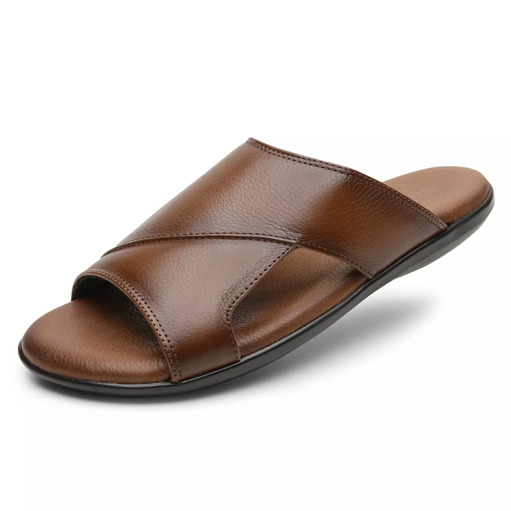 Sandália Masculina em Couro Bronze 3247