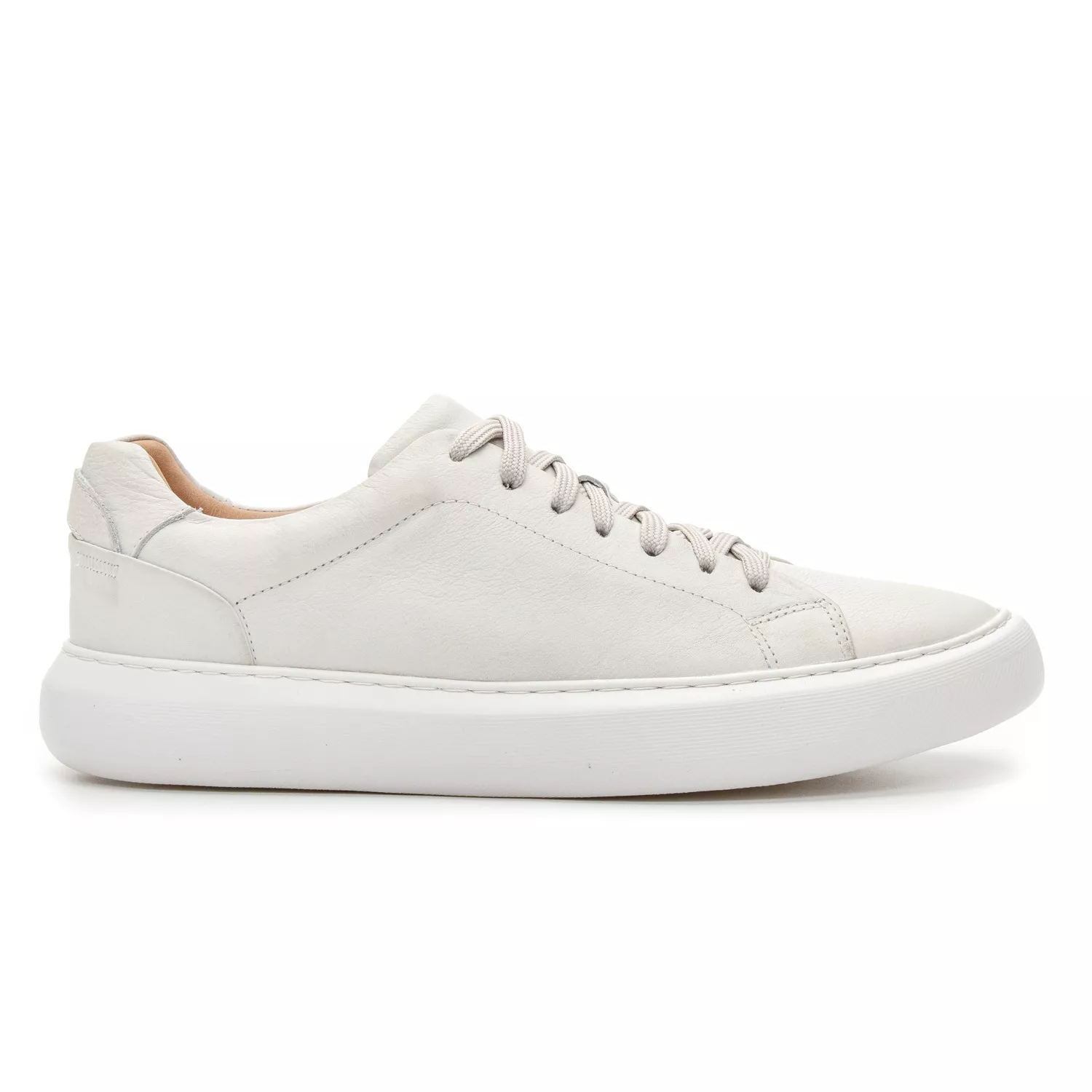 Tênis Casual Couro Off White