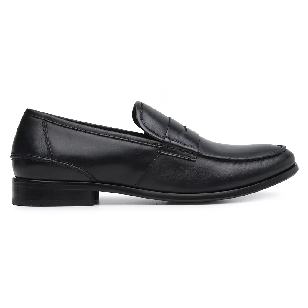 Mocassim Argentino Masculino de Couro Preto 4304