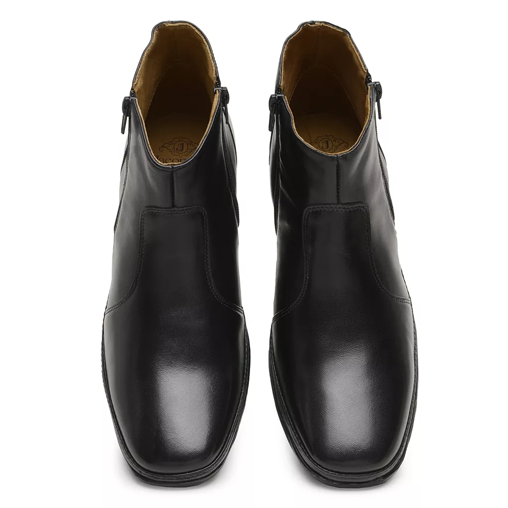 Bota Masculina Conforto com Zíper 4904 Preta