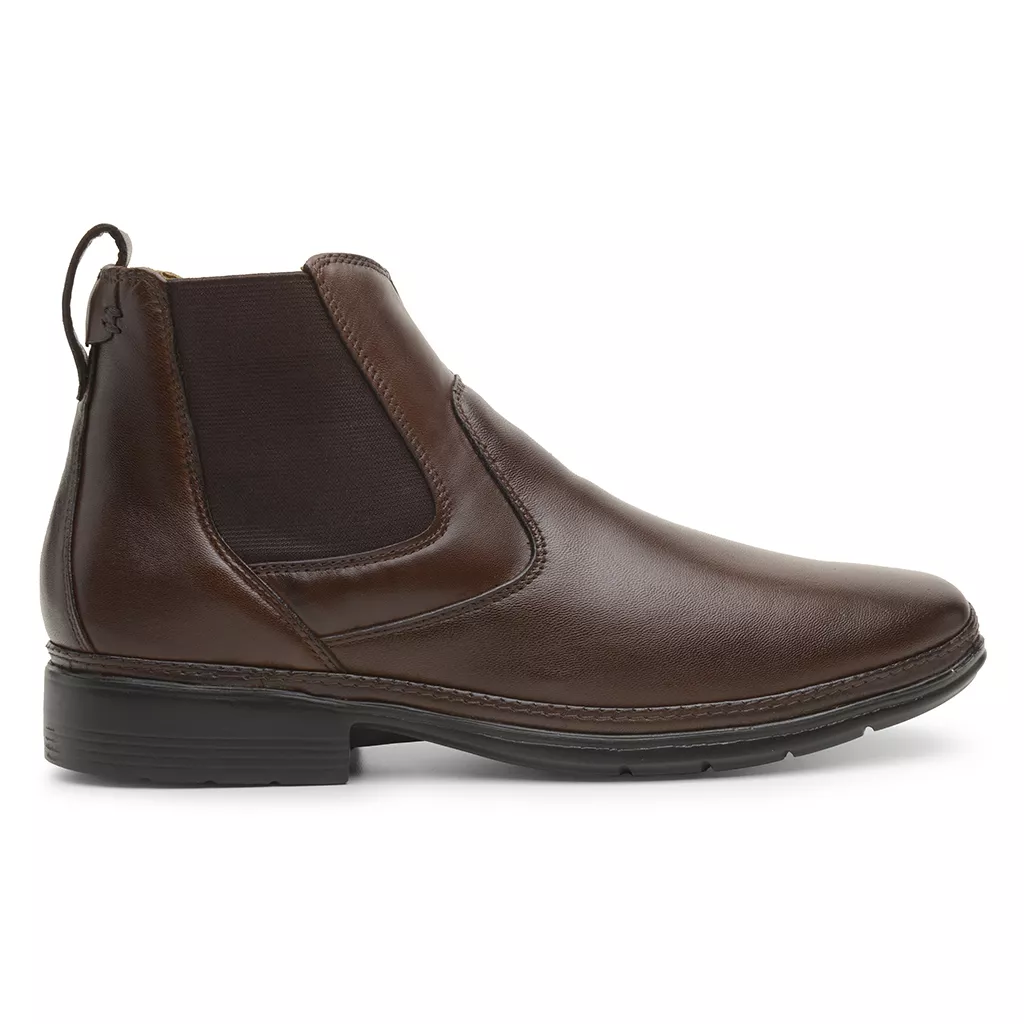 Bota Masculina Conforto com Elástico 4914 Café