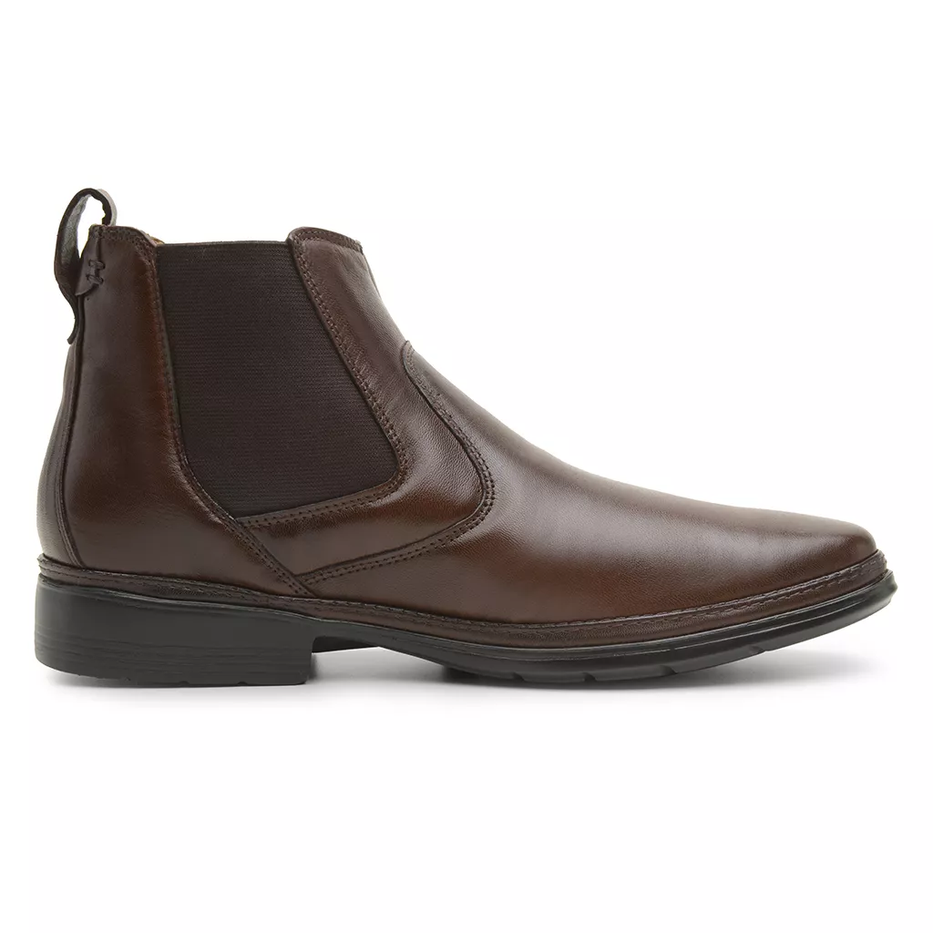 Bota Masculina Conforto com Elástico 4914 Café