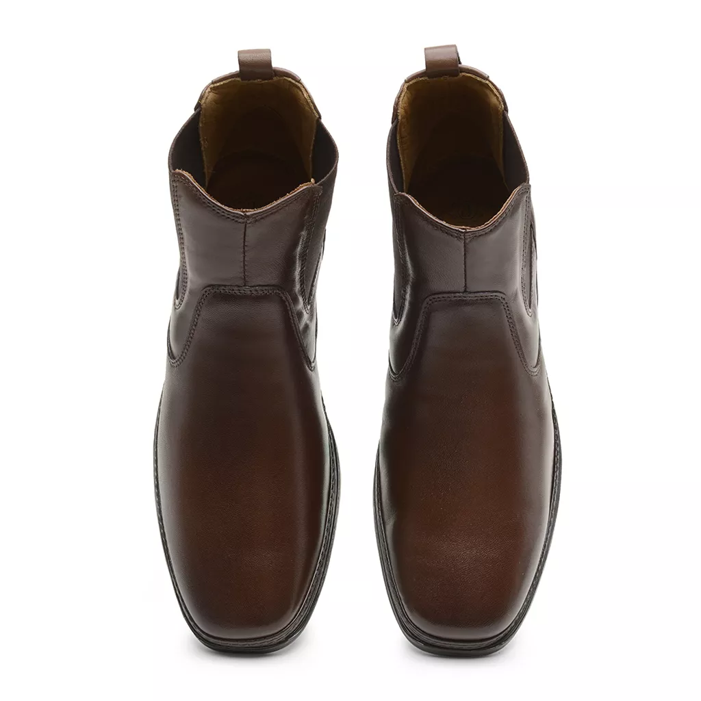 Bota Masculina Conforto com Elástico 4914 Café