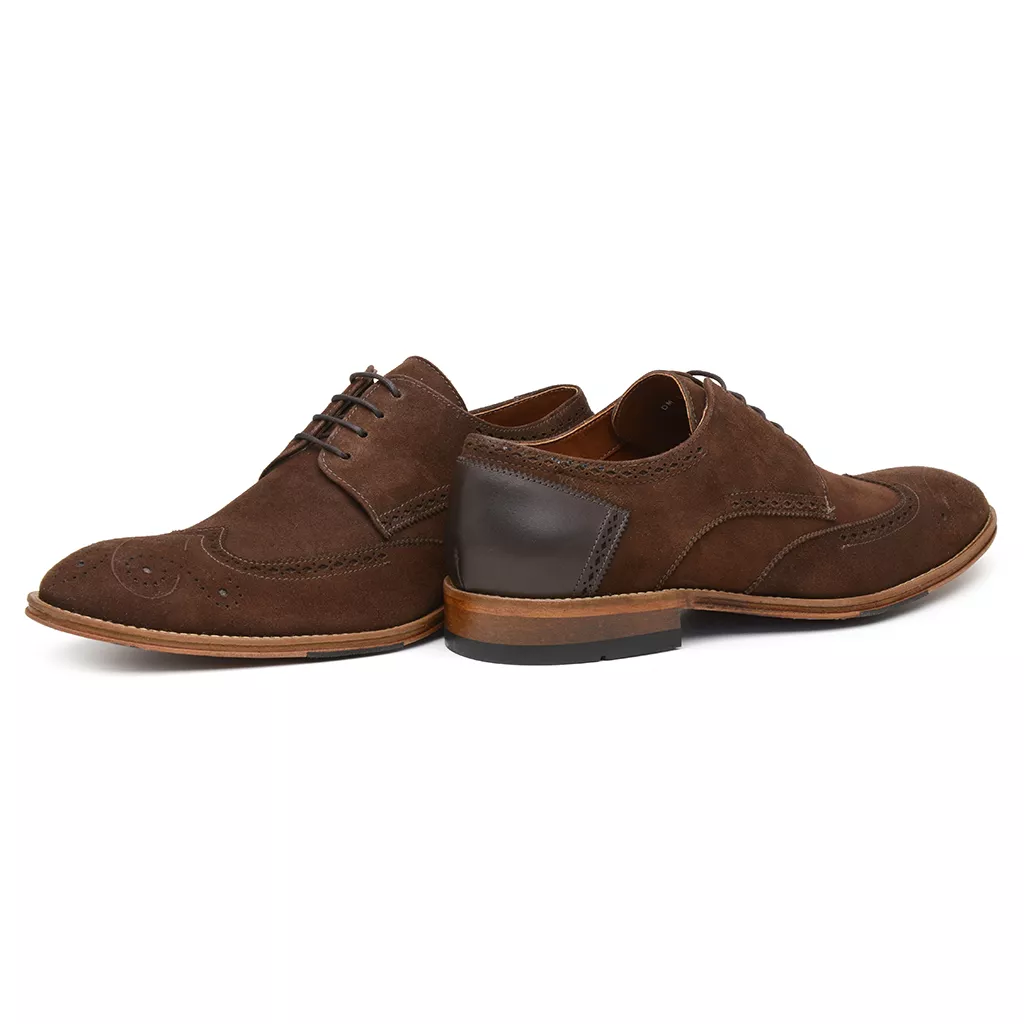 Sapato Masculino Casual Camurça Café D09