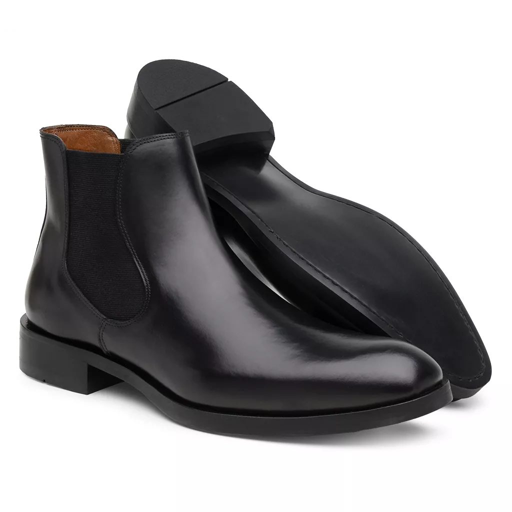 Bota Masculina Chelsea Preta D13