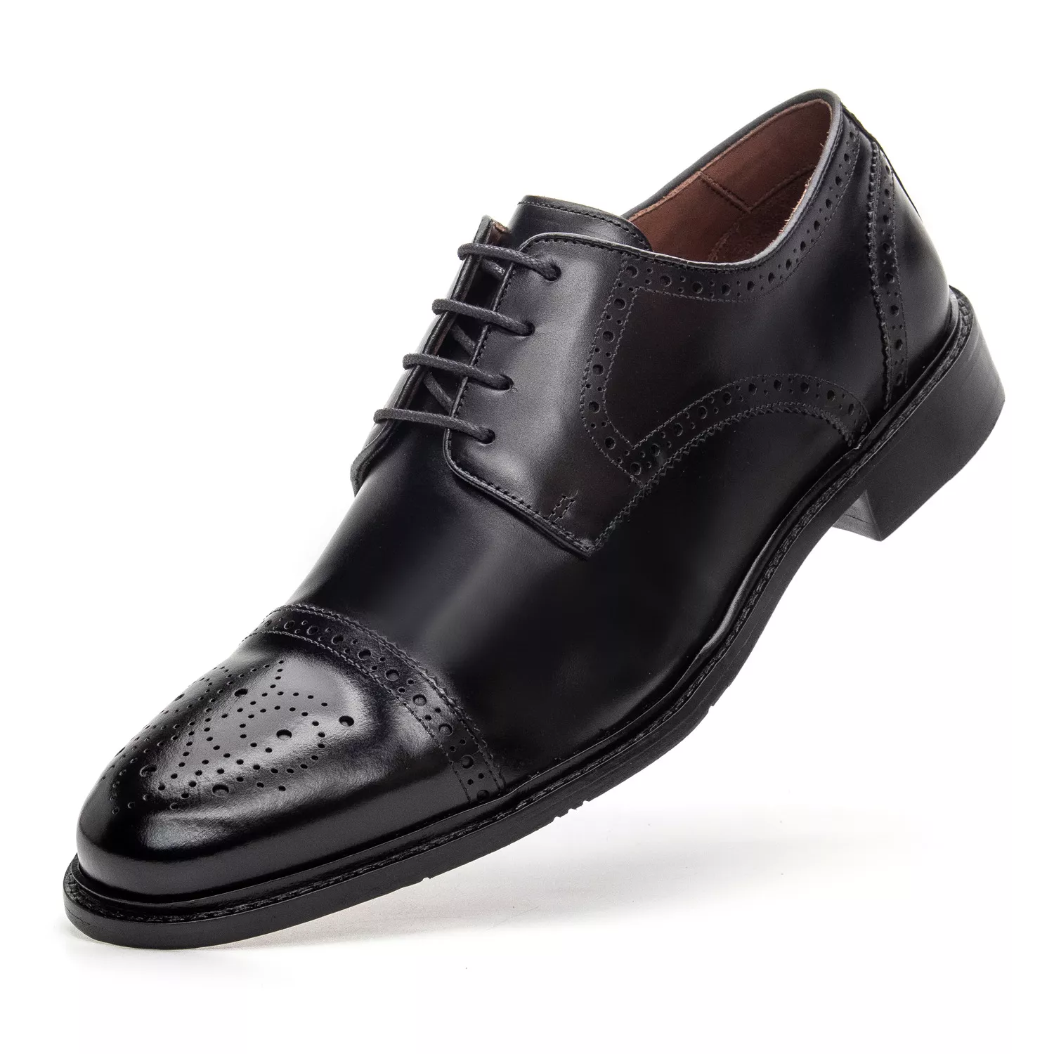 Sapato Derby Brogue Treviso Preto 