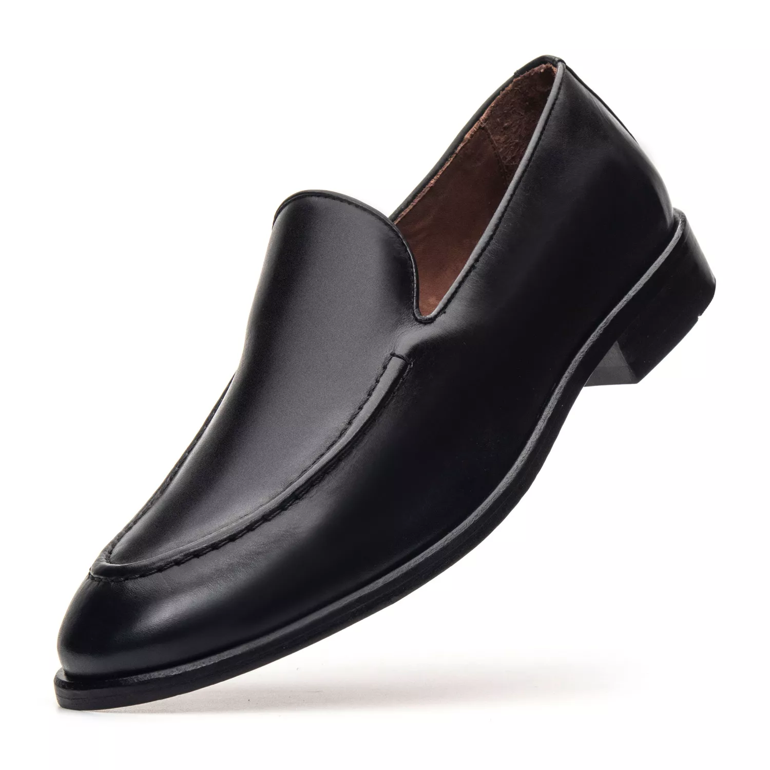 Mocassim Masculino Livorno Preto Solado de Couro
