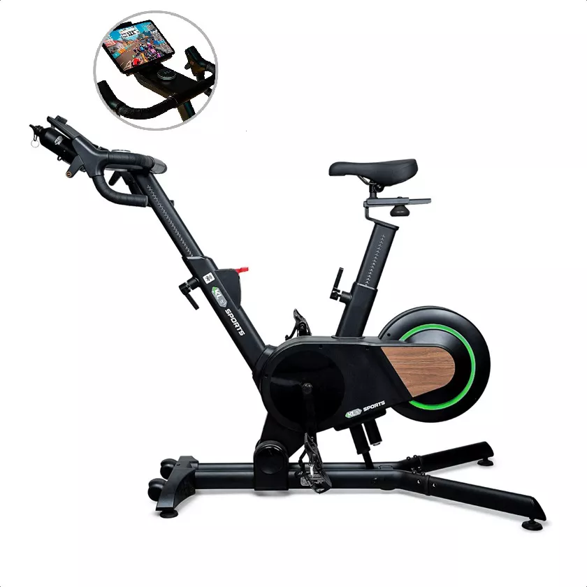 Bicicleta Spinning Ergométrica Inclinação Eletronica KS-ONE