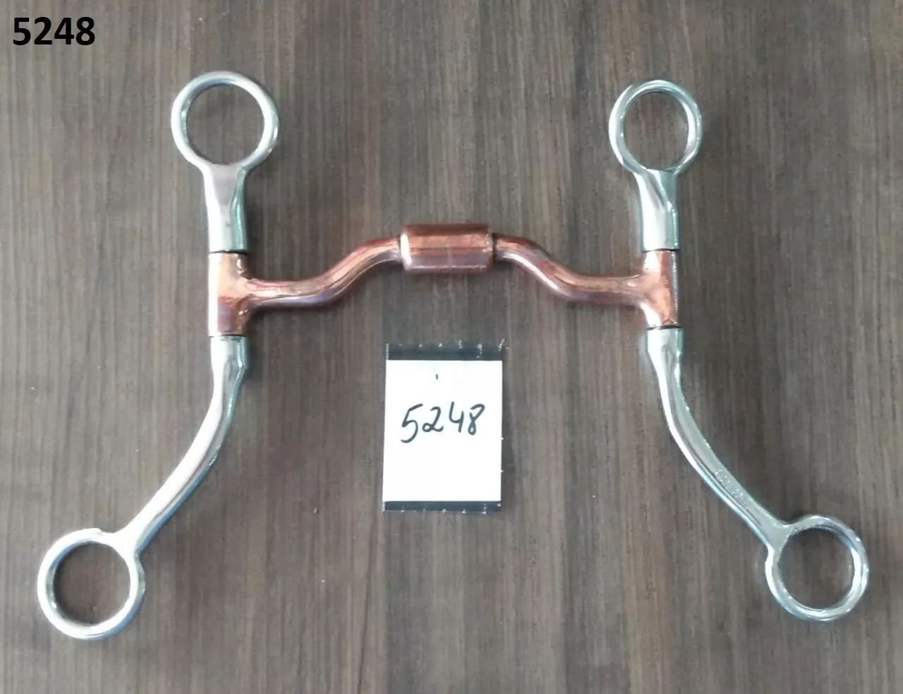 Freio Billy Allen Inox Sport Equine Bocal de Ferro com Banho Cobre