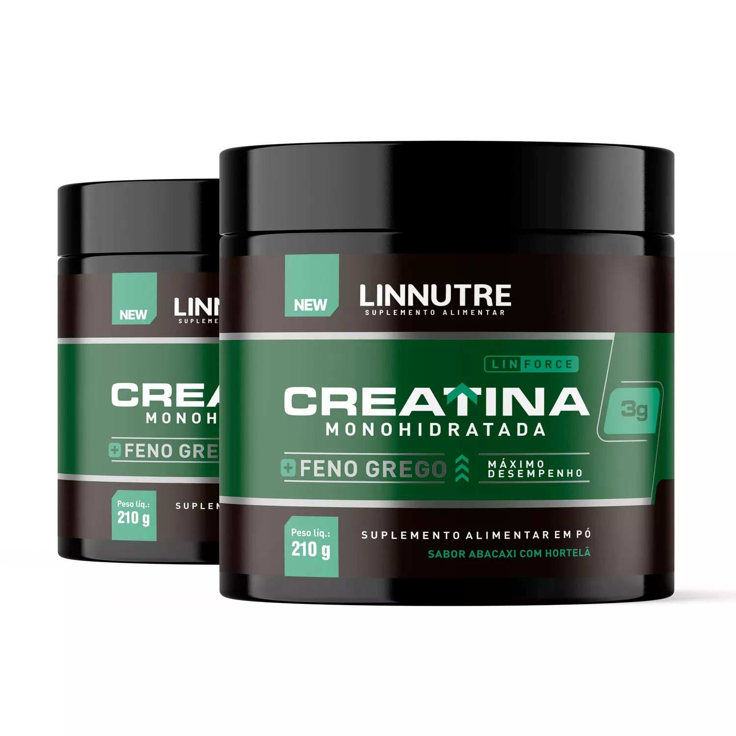 Creatina + Feno Grego LinForce - 2 unidades | LINNUTRE