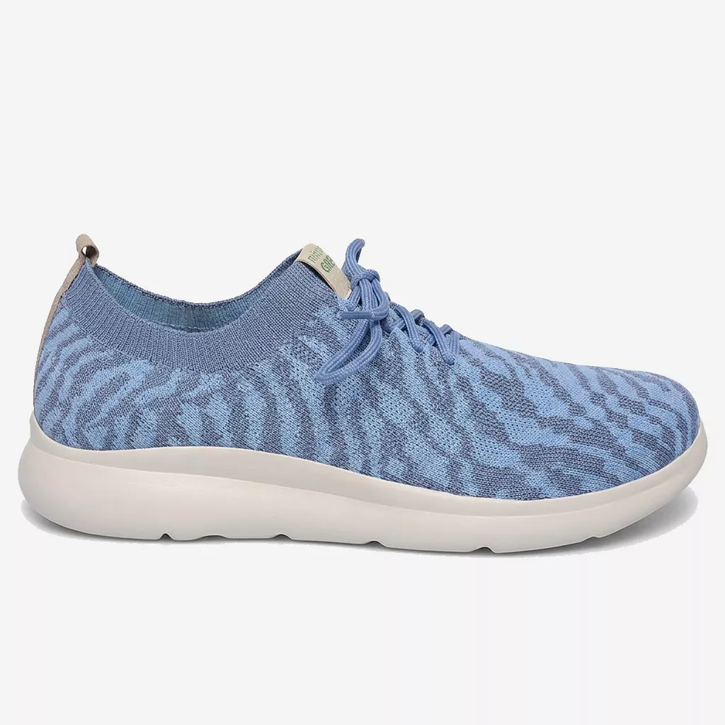 Tênis Ortopédico Green Sustentável Knit Mineral / Zebra Anil