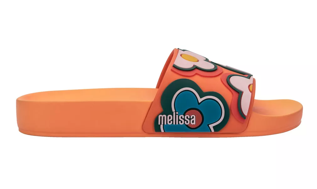 Melissa Chinelo Fem. Chill Slide - Laranja | Loja Mônica's