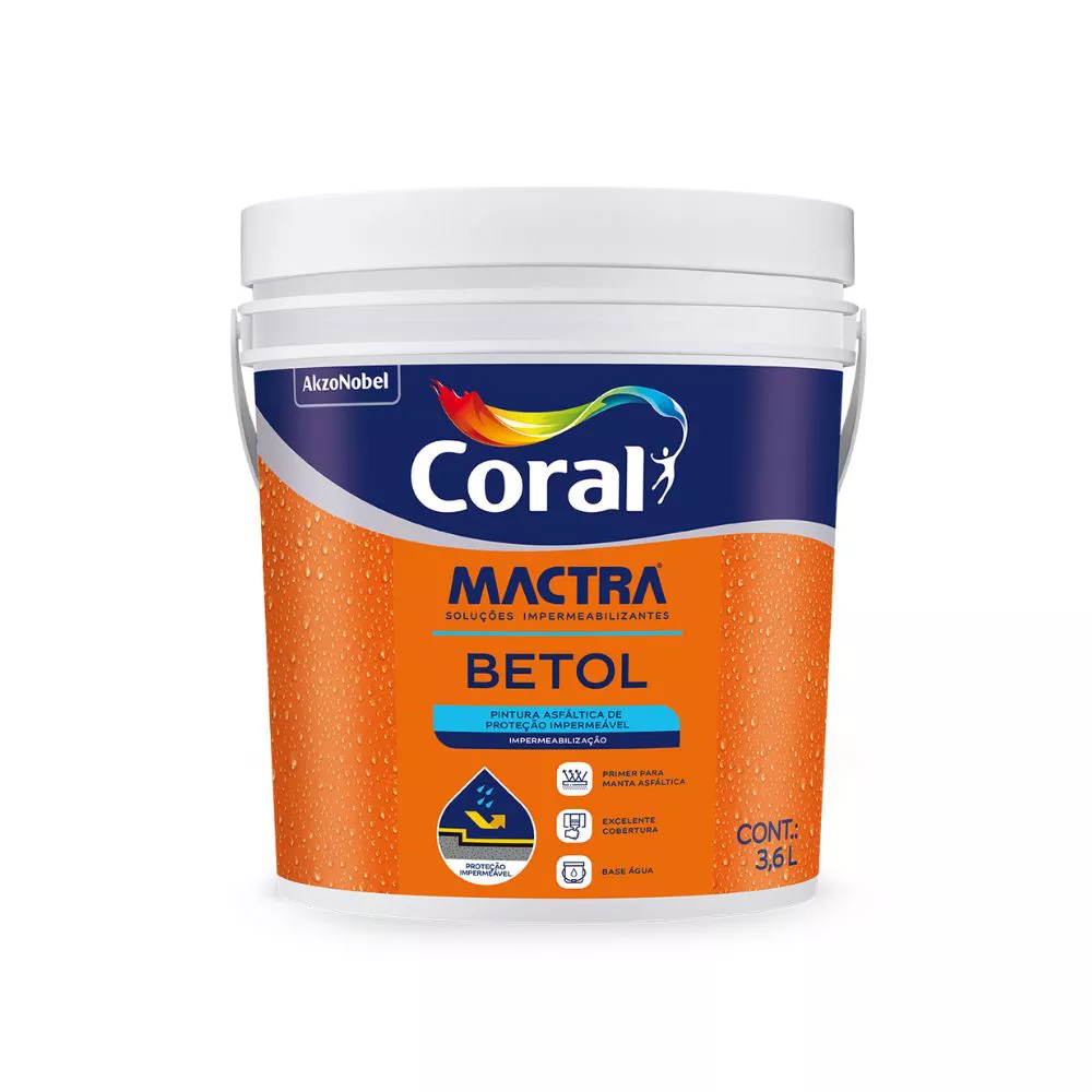 Manta Impermeável Betol Ecológico Mactra 3,6l | Luidar Tintas