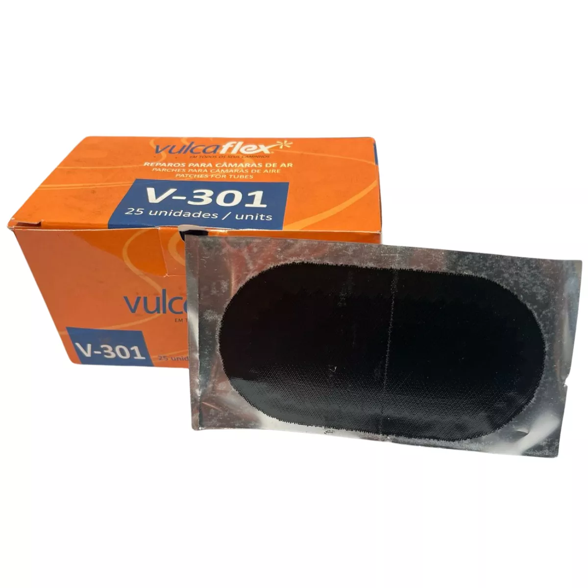Remendo Oval a Frio V-301 com 25 Unidades Vulcaflex | Mabore