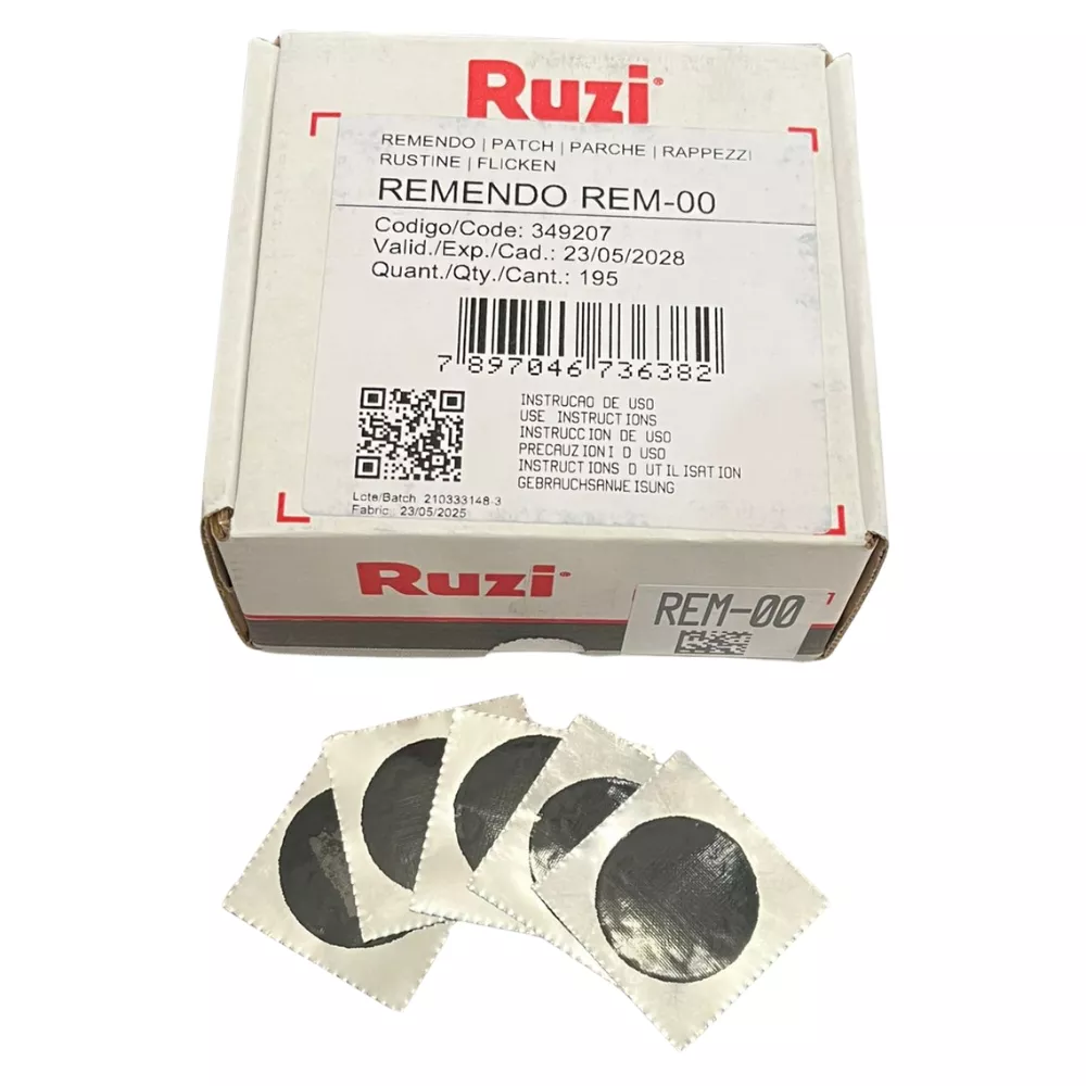 Remendo Redondo a Frio REM-00 Caixa com 195 Unidades Ruzi | Mabore