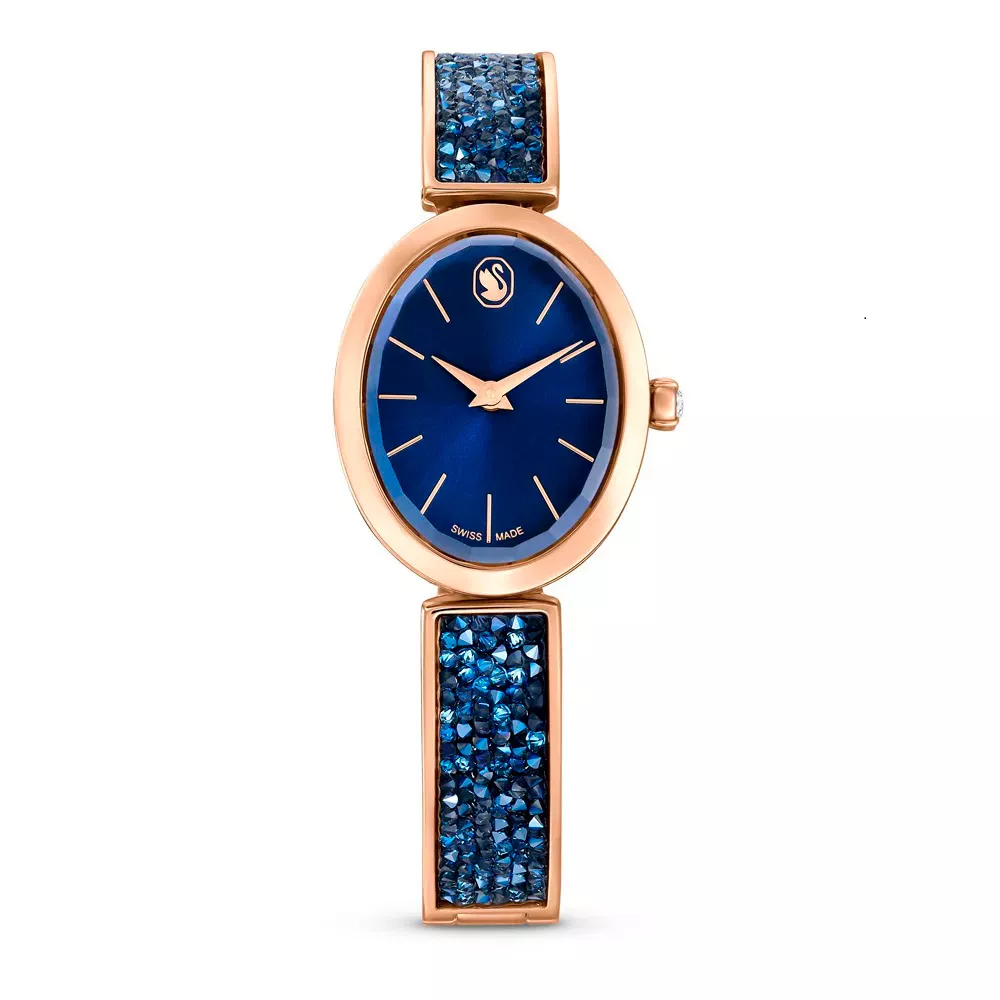 Relógio Swarovski Crystal Rock Oval Azul