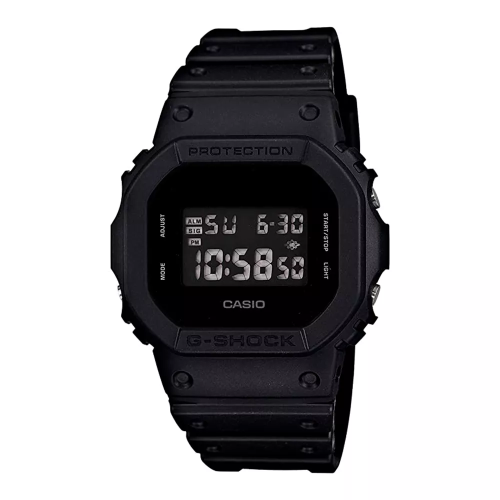 Relógio G-Shock Digital Linha DW-5600BB-1DR Preto Negativo